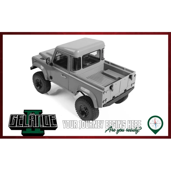 RC4WD Gelande II Kit w/ 2015 Land Rover Defender D90 Hard Body Set