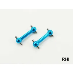 Aandrijfassen (2) Blauw alu voor/achter TT02