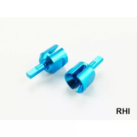 Diff-cups (2) Blauw alu passend voor TT- 02 Tamiya