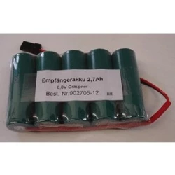 Ontvangeraccu 6,0V 2700mAh uni
