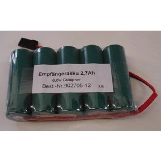 Ontvangeraccu 6,0V 2700mAh uni