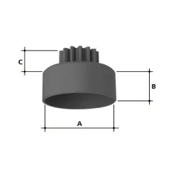 Clutch Bell 15 Teeth vented / small