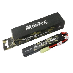 Gens Ace 1000mAh 7.4V 25C 2S1P Airsoft Gun LiPo Battery Mini Tamiya Plug