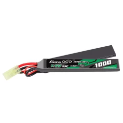 Gens Ace 1000mAh 7.4V 25C 2S1P 2X Airsoft Gun LiPo Battery Tamiya Plug