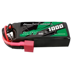 Gens Ace 1000mAh 11.1V 35C 3S1P Airsoft Gun LiPo Battery T Plug