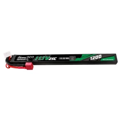 Gens Ace 1200mAh 11.1V 25C 3S1P Airsoft Gun LiPo Battery Deans T Plug Long Size