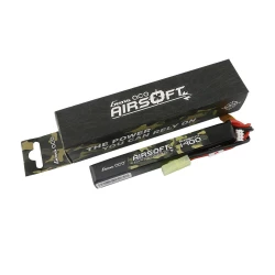 Gens Ace 25C 1400mAh 2S1P 7.4V Airsoft Gun Lipo Battery with mini Tamiya Plug