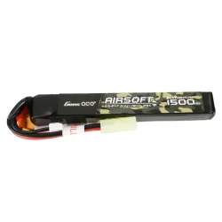 Gens Ace 25C 1500mAh 2S1P 7.4V Airsoft Gun Lipo Battery with mini Tamiya Plug