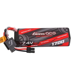 Gens Ace G-Tech 1700mAh 7.4V 35C 2S1P Hardcase LiPo accu iEC2-stekker