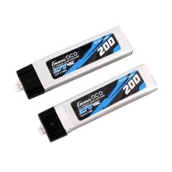Gens Ace 200mAh 3.7V 45C 1S1P LiPo Battery 2pcs Molex Plug
