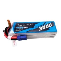 Gens Ace G-Tech 3000mAh 22.2V 60C 6S1P Lipo Battery Pack with EC5 plug