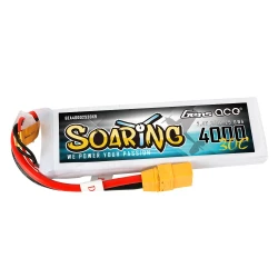 Gens Ace Soaring 4000mAh 7.4V 30C 2S1P Lipo Battery Pack with XT90 plug