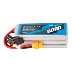 Gens Ace G Tech 6000mAh 22.2V 60C 6S1P LiPo Battery XT90 Plug