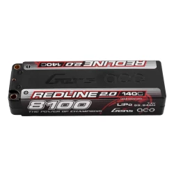 Gens Ace Redline 2.0 8100mAh 7.4V 140C 2S HardCase 58# Lipo Battery
