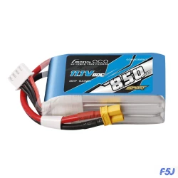 Gens Ace 850mAh 11.1V 80C 3S1P LiPo Battery XT30 Plug F5J