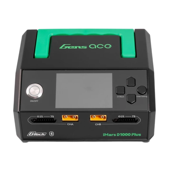 Gens Ace iMars D1000 Plus Smart Charger Dual Channel AC 1000W G Tech