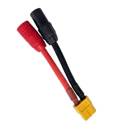 Gens Ace XT60 male to AS150 RED female Black male , AWG#12 60mm