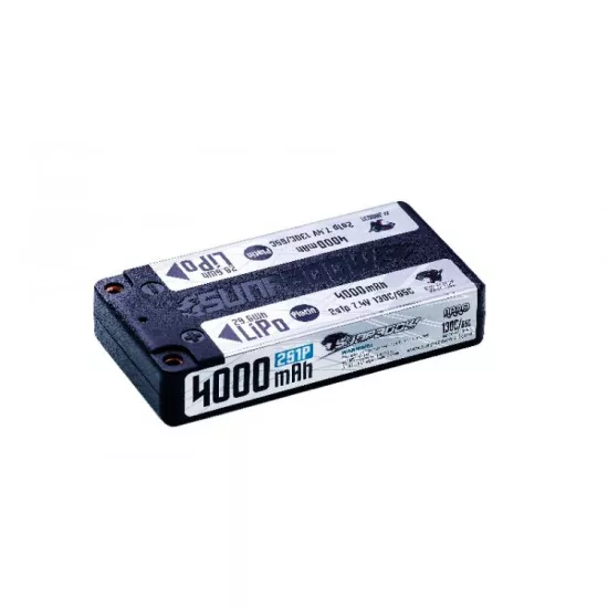 Sunpadow Platin shorty Lipo  4000mAh-7.4V-2S2P-130C