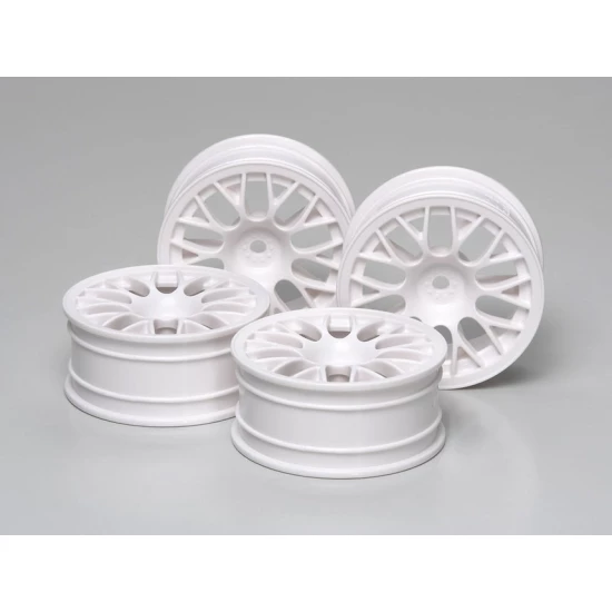 1op10 Medium Smal Witte spaak Velgen 2 (+2) 4stuks