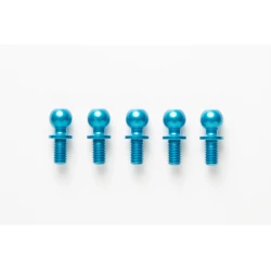DB-01 5x5mm Aluminium Kogel Connector (5) blauw geanodiseerd