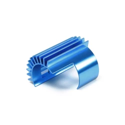TT-02 Aluminium Motor Koellichaam Blauw Geanodiseerd