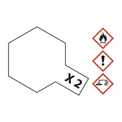 X-2 Wit glanzend 23 ml Glas