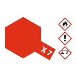 X-7 Rood glanzend 23 ml Glas
