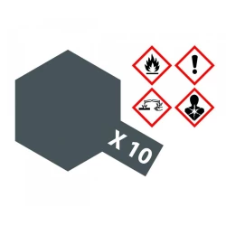 X-10 Gunmetal glanzend 23 ml Glas