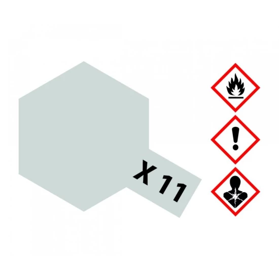 X-11 Chroomzilver glanzend 23 ml Glas