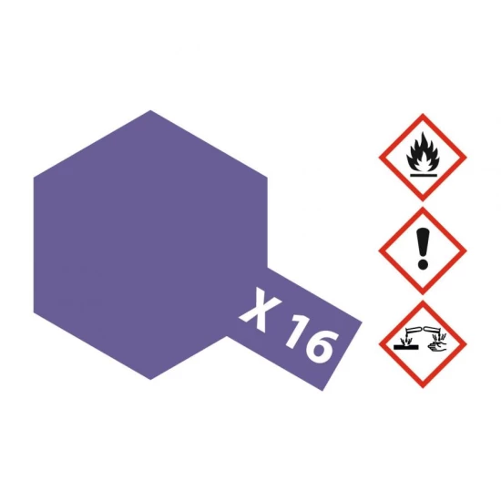 X-16 Paars glanzend 23ml Glas
