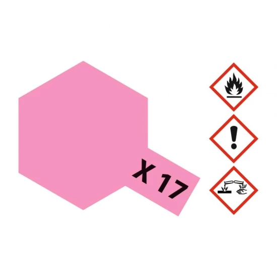 X-17 Felroze glanzend 23ml Glas