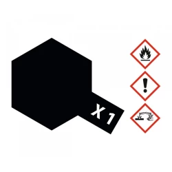 81501 X-1 Glanzend Zwart 10ml Acryl