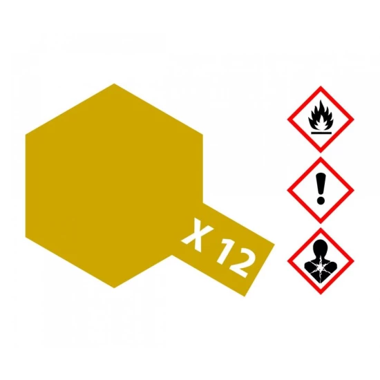 81512 X-12 Glanzend Bladgoud 10ml Acryl