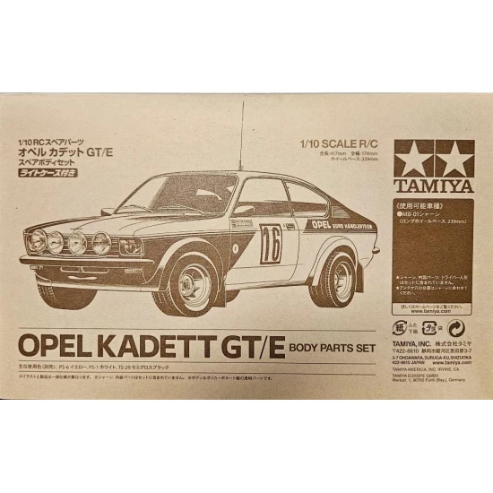 Tamiya Carrosserie Set Opel Kadett GT/E RS 239mm