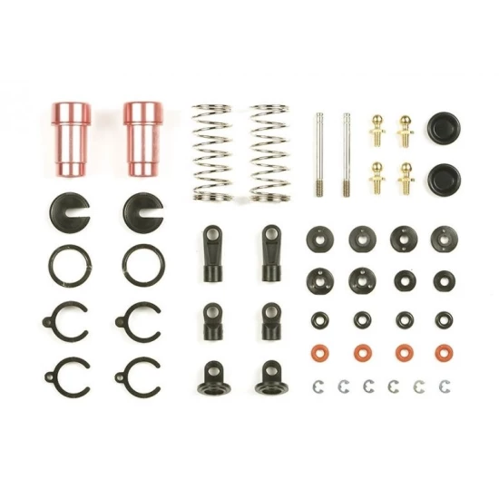 Tamiya Lage Wrijving  in Paars aluminium tuningsdemperset M-Chassis