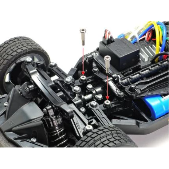 Rc TT02 3X18Mm Stapbout 2 stuks