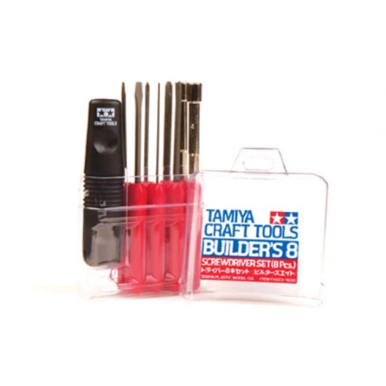 Tamiya RC Screwdriver Assortm. 8pcs red