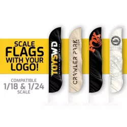 ToysWD Crawler Park: 1/18 & 1/24 Custom Flag with your logo (50 minimum amount)