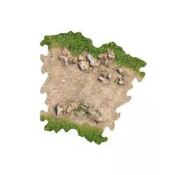 ToysWD Crawler Park: 3x Rock Bend For 1/18 & 1/24 RC Crawler Park Circuit