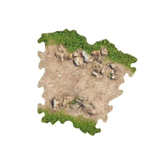 ToysWD Crawler Park: 3x Rock Bend For 1/18 & 1/24 RC Crawler Park Circuit
