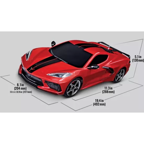 Traxxas Chevrolet Stingray 1/10 Scale Awd Supercar 4Tec 3.0 Red