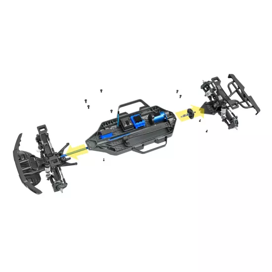 Ford F-150 raptor 4X4 schaal 1/10 brushles zwart