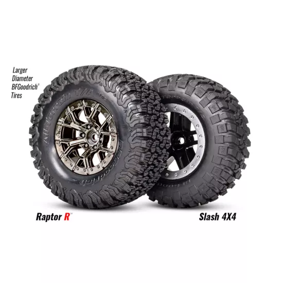 Ford F-150 raptor 4X4 schaal 1/10 brushles zwart