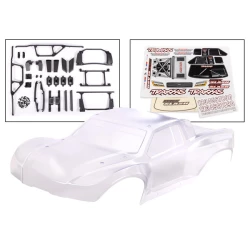 Body, Maxx Slash (clear, requires painting)/ window masks/ decal sheet (includes body support, body plastics, latches, & hardware for clipless mounting) (heavy duty)