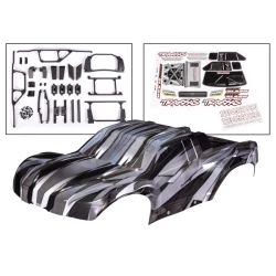 Body, Maxx Slash, ProGraphix (graphics are printed, requires paint & final color application)/ decal sheet  (includes body support, body plastics, latches, & hardware for clipless mounting)