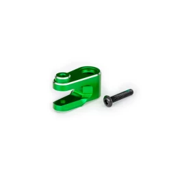 Servo horn, steering, 6061-T6 aluminum (green-anodized)/ 3x15mm BCS (with threadlock) (1)