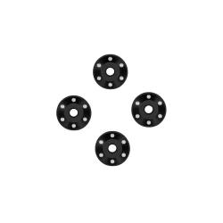 Wheel washers, machined aluminum, black (4)