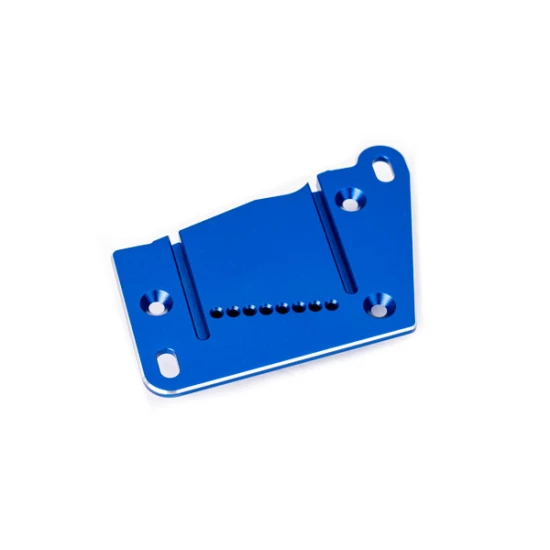 Motor mount cap, 6061-T6 aluminum (blue-anodized)