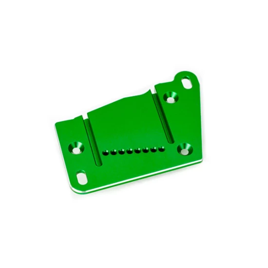 Motor mount cap, 6061-T6 aluminum (green-anodized)