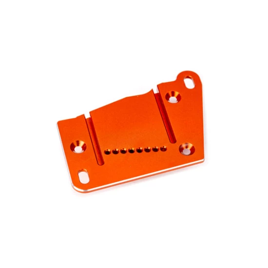 Motor mount cap, 6061-T6 aluminum (orange-anodized)